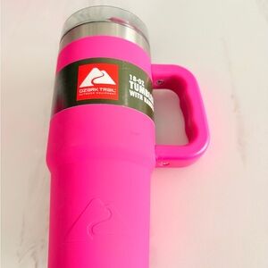 Ozark Trail Vibrant Pink Travel Mug with Handle